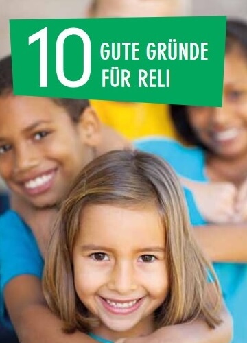 Flyer "10 gute Gründe für Reli"